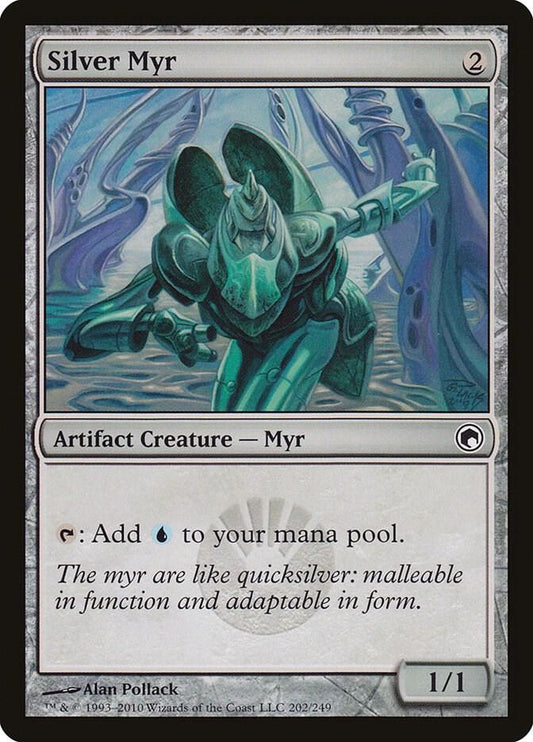 Silver Myr 202 Scars of Mirrodin MTG C NM