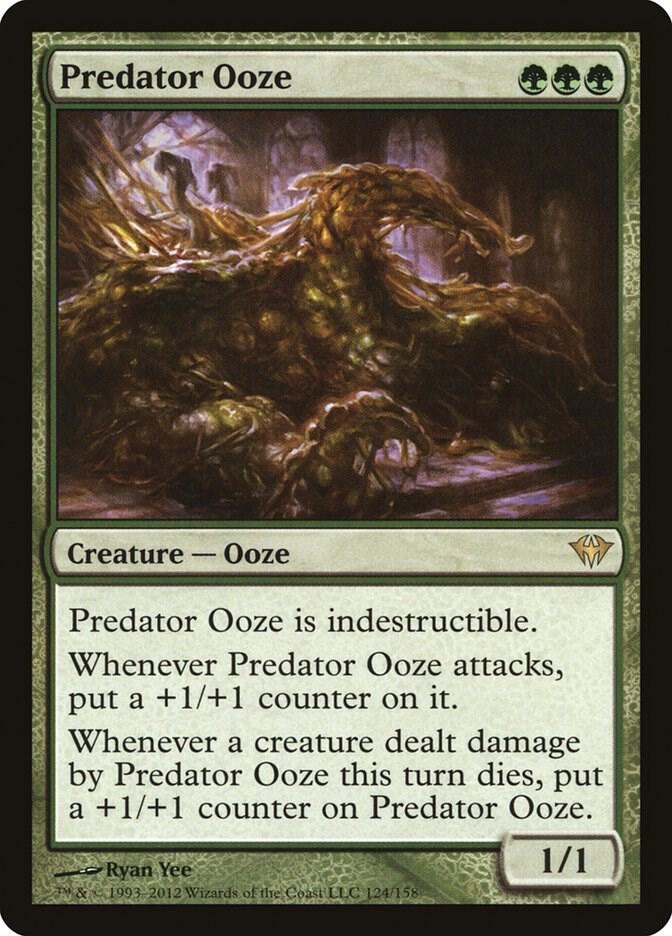 Predator Ooze 124 Dark Ascension MTG R NM