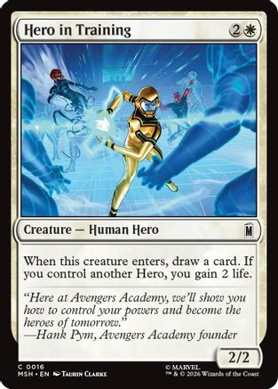 Hero in Training 16 Marvel Super Heroes MTG C NM