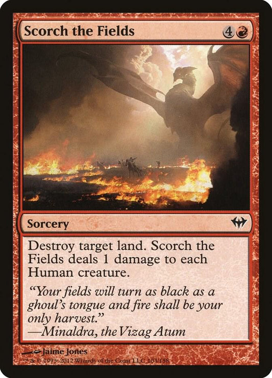 Scorch the Fields 103 Dark Ascension MTG C NM