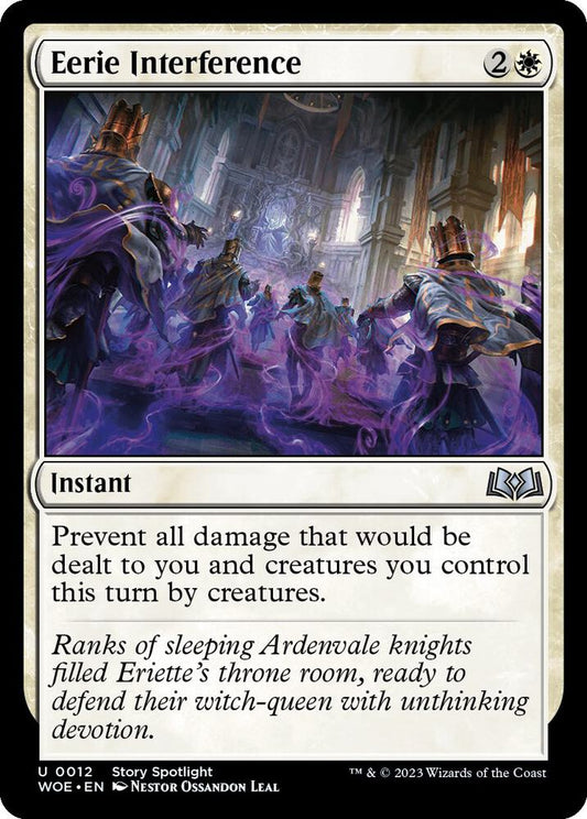 Eerie Interference 12 Wilds of Eldraine MTG UC NM