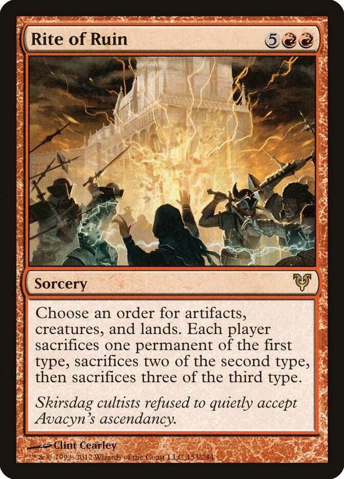 Rite of Ruin 153 Avacyn Restored MTG R NM