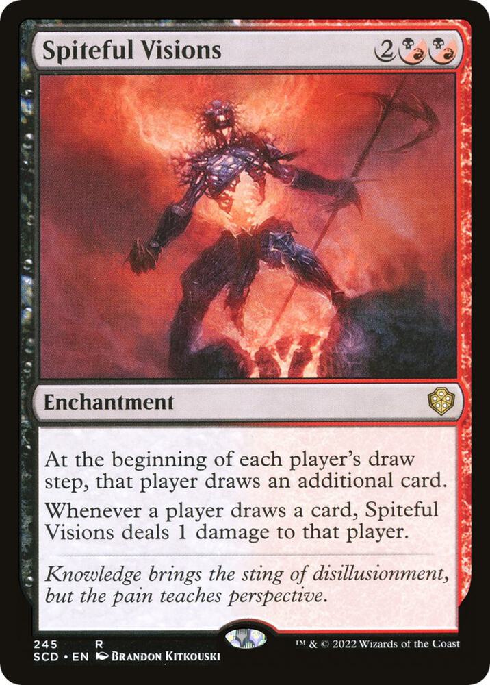 Spiteful Visions 245 Starter Commander Decks MTG R NM