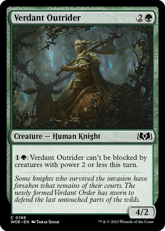 Verdant Outrider 196 Wilds of Eldraine MTG C NM