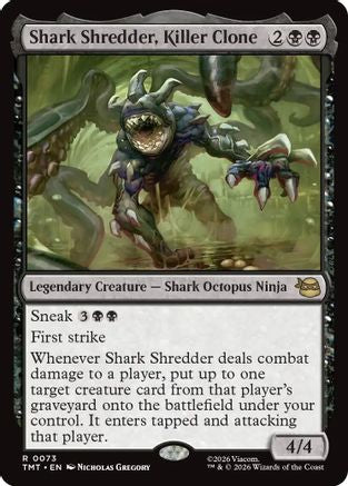 Shark Shredder, Killer Clone 0073 Teenage Mutant Ninja Turtles MTG R NM