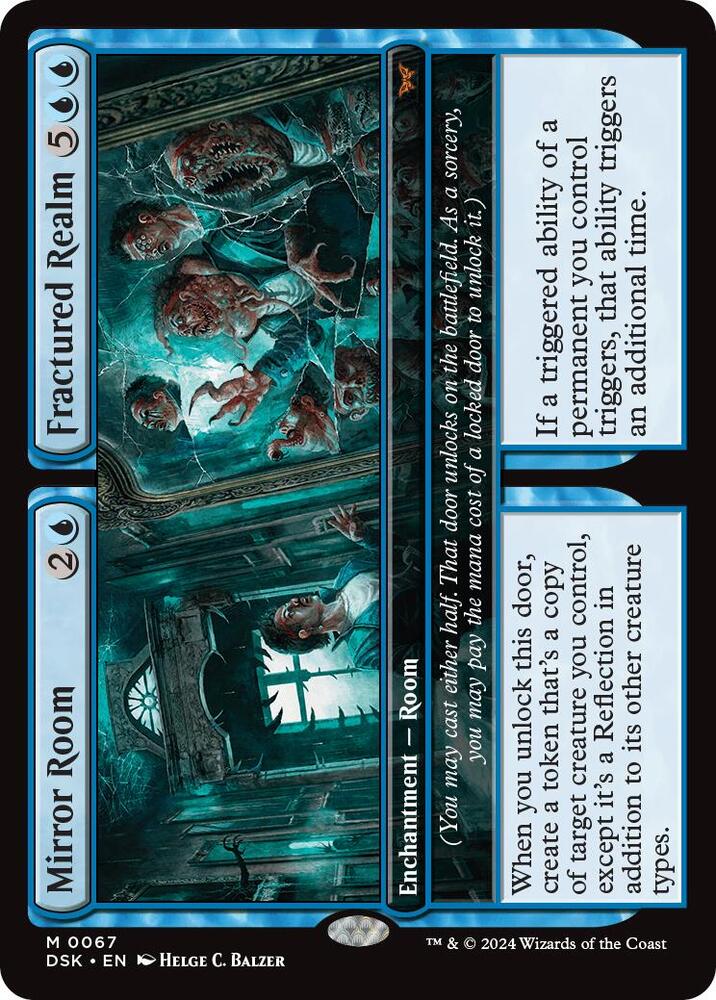 Mirror Room // Fractured Realm 67 Duskmourn: House of Horror MTG Mythic NM