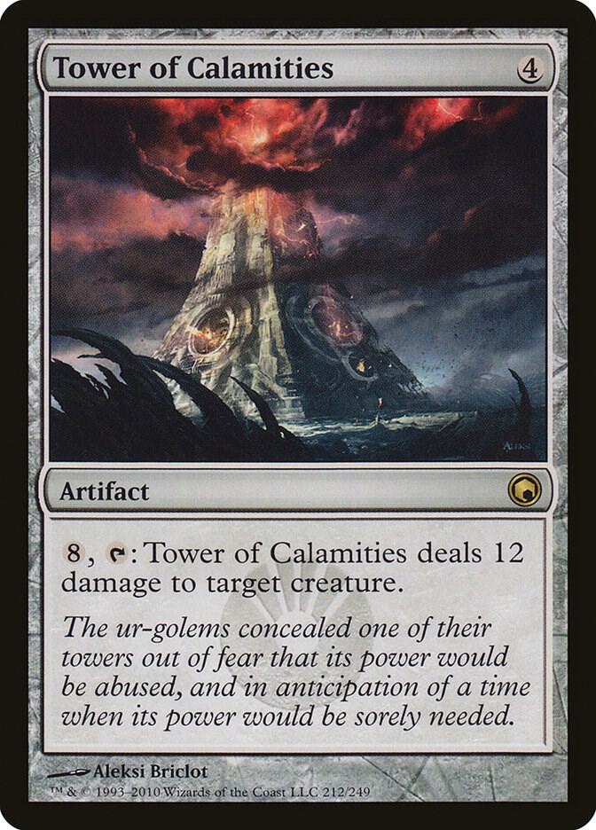 Tower of Calamities 212 Scars of Mirrodin MTG R LP