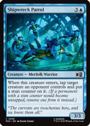 Shipwreck Patrol 638 Commander: Marvel Super Heroes MTG C Foil NM