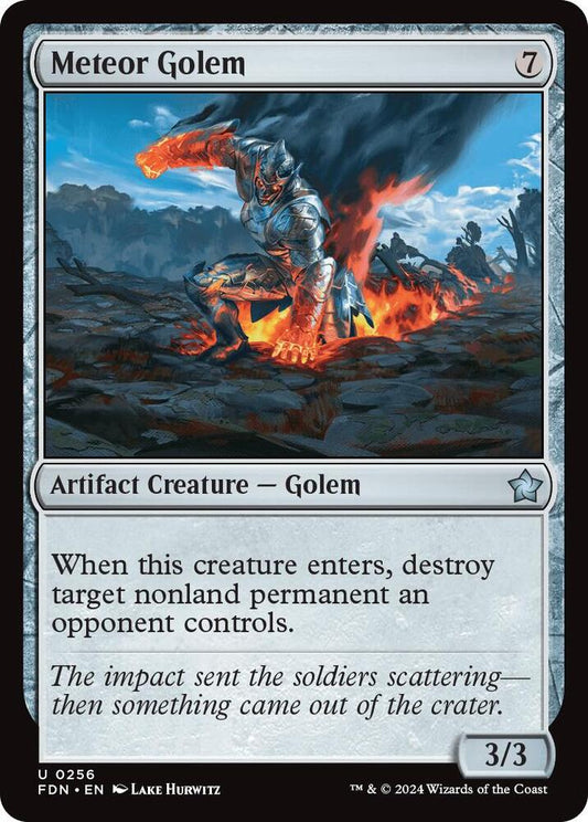 Meteor Golem 256 Foundations MTG UC NM