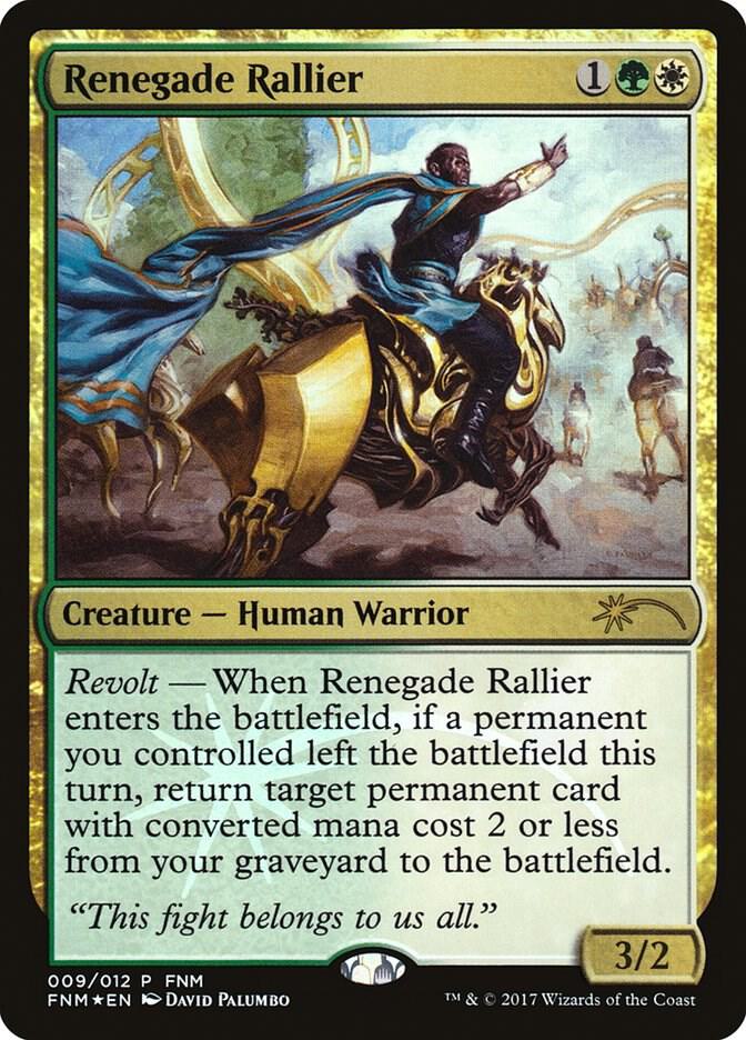 Renegade Rallier 9 FNM Promos MTG P Foil NM