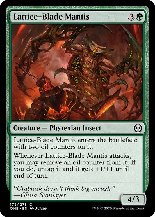 Lattice-Blade Mantis 173 Phyrexia: All Will Be One MTG C NM