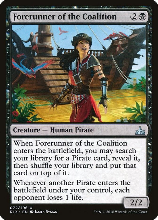 Forerunner of the Coalition 72 Rivals of Ixalan MTG UC NM