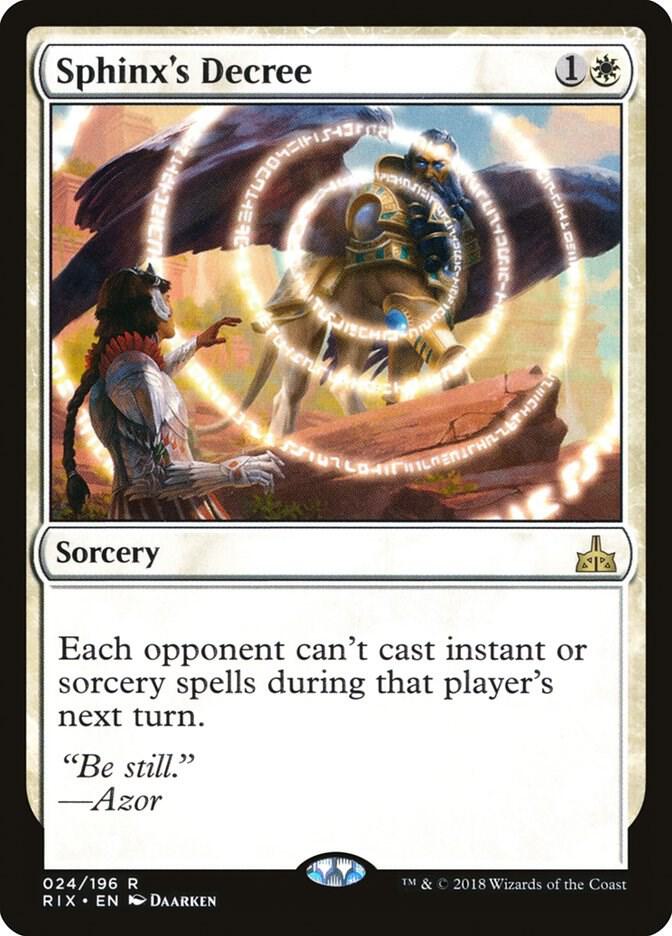 Sphinx's Decree 24 Rivals of Ixalan MTG R NM