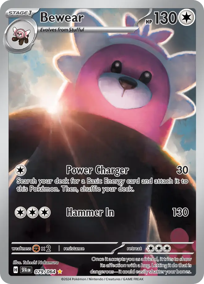 Bewear 079/064 Shrouded Fable Pokemon Illustration Rare Holo NM