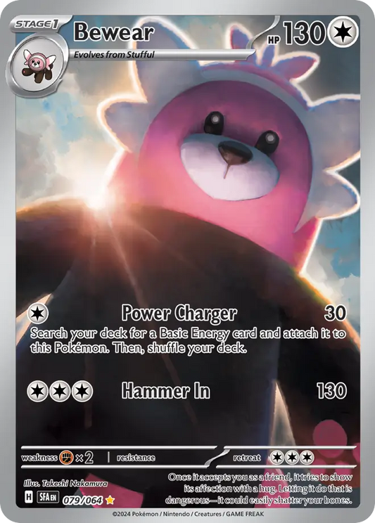 Bewear 079/064 Shrouded Fable Pokemon Illustration Rare Holo NM