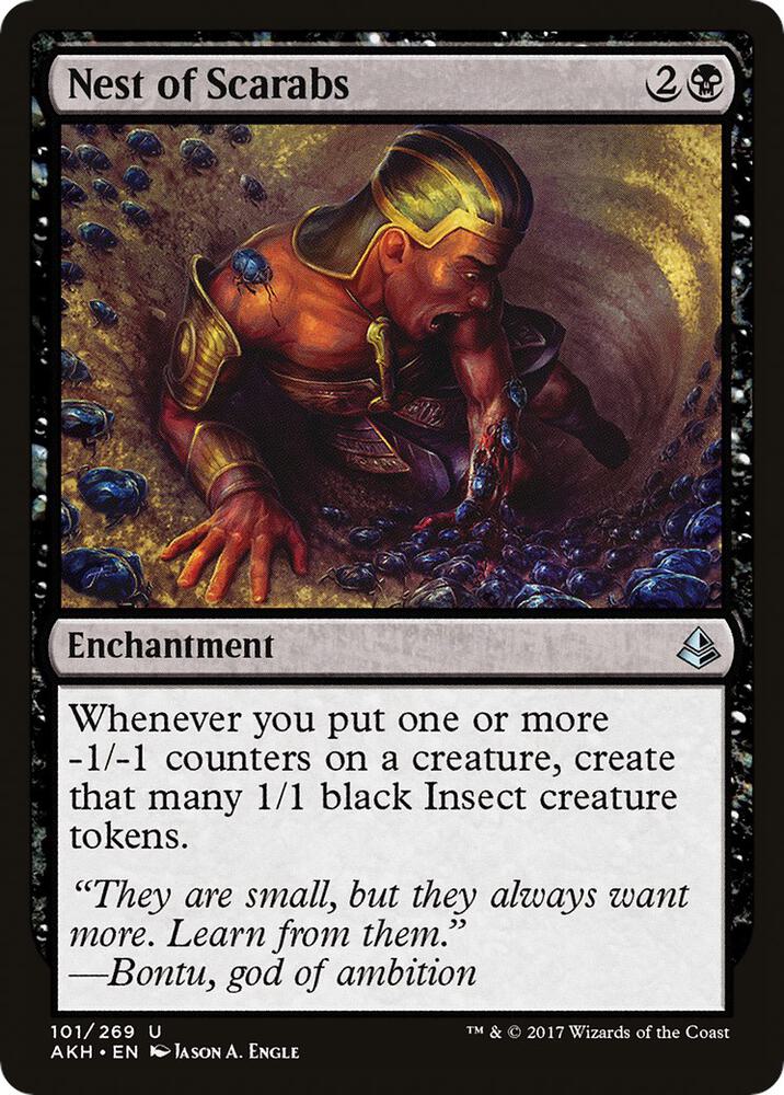 Nest of Scarabs 101 Amonkhet MTG UC LP