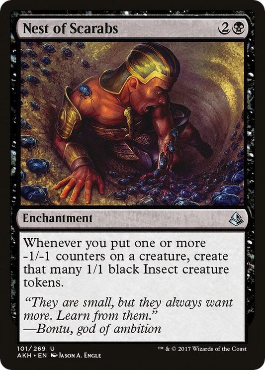 Nest of Scarabs 101 Amonkhet MTG UC LP