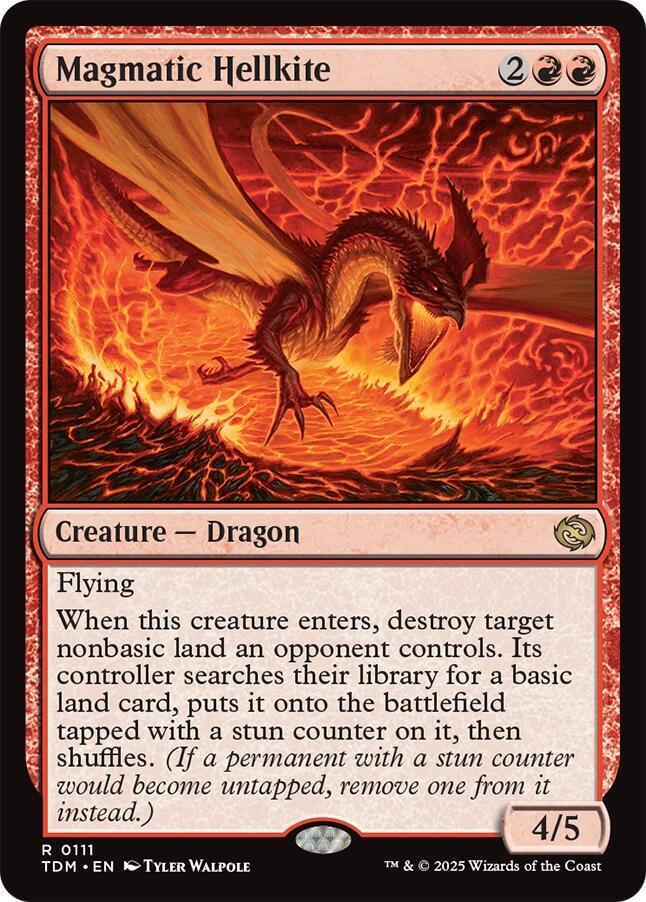 Magmatic Hellkite 111 Tarkir: Dragonstorm MTG R NM