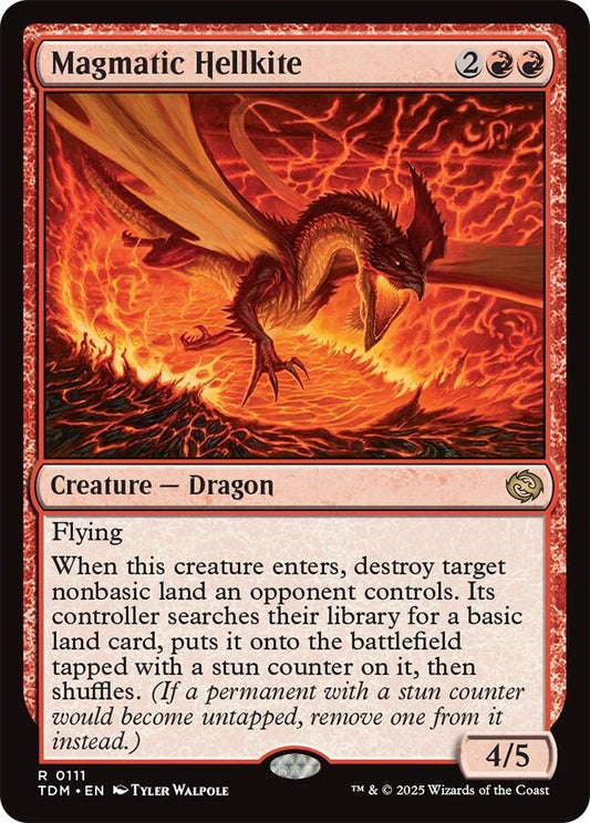 Magmatic Hellkite 111 Tarkir: Dragonstorm MTG R NM