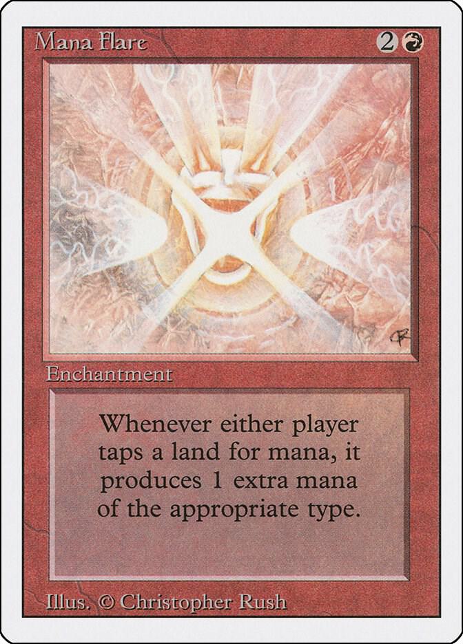 Mana Flare Revised Edition MTG R LP