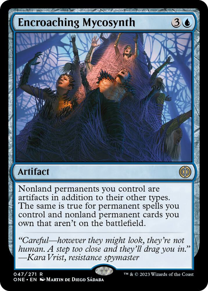 Encroaching Mycosynth 47 Phyrexia: All Will Be One MTG R Foil NM