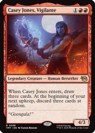 Casey Jones, Vigilante 0088 Teenage Mutant Ninja Turtles MTG R NM