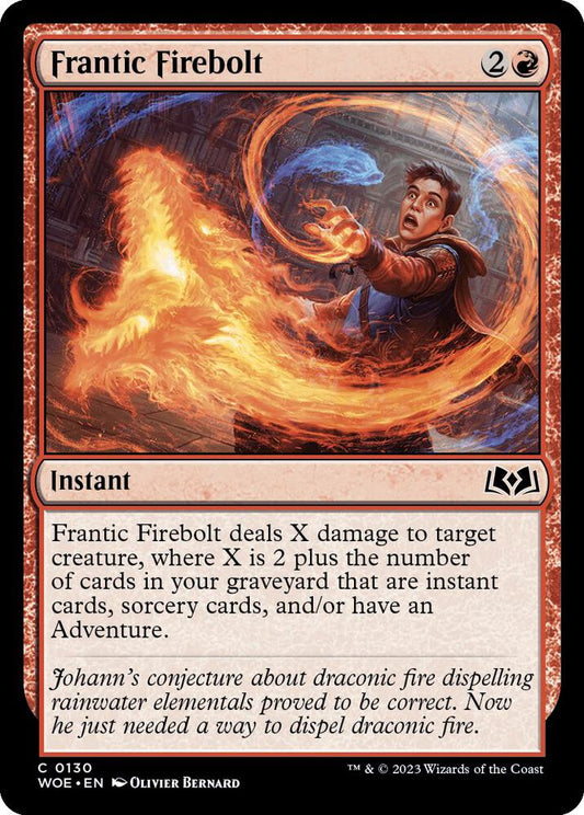 Frantic Firebolt 130 Wilds of Eldraine MTG C NM