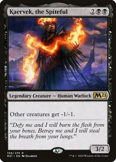 Kaervek the Spiteful - Core Set 2021 (#106, Rare) - Near Mint