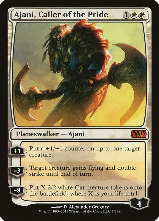 Ajani, Caller of the Pride 1 Magic 2013 (M13) MTG Mythic NM