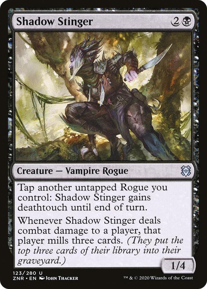 Shadow Stinger 123 Zendikar Rising MTG UC NM