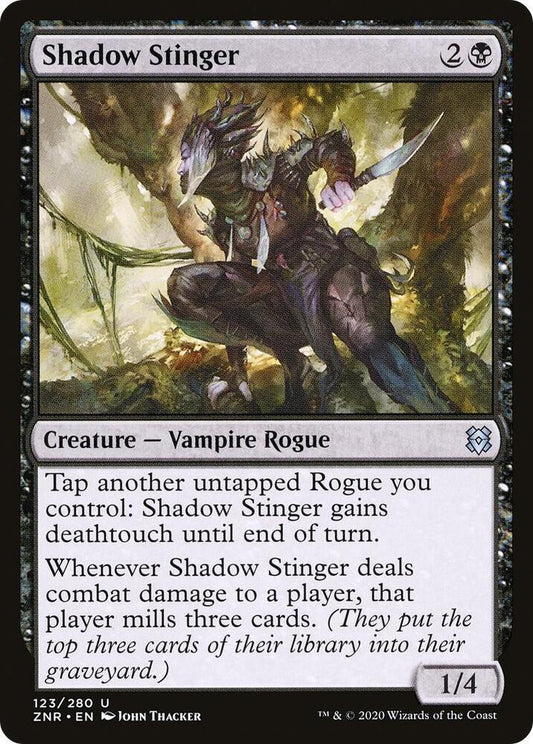 Shadow Stinger 123 Zendikar Rising MTG UC NM