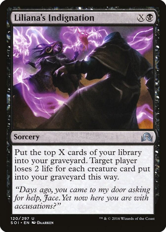 Liliana's Indignation 120 Shadows over Innistrad MTG UC LP