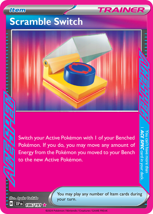 Scramble Switch 186/191 Surging Sparks Pokemon ACE SPEC Rare Holo NM