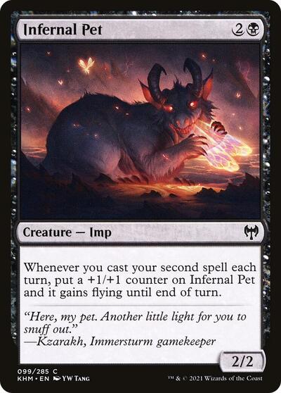 Infernal Pet - Kaldheim (#99, Common) - Near Mint