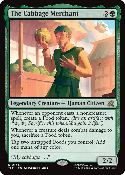 The Cabbage Merchant 134 Avatar: The Last Airbender: Eternal-Legal MTG R NM