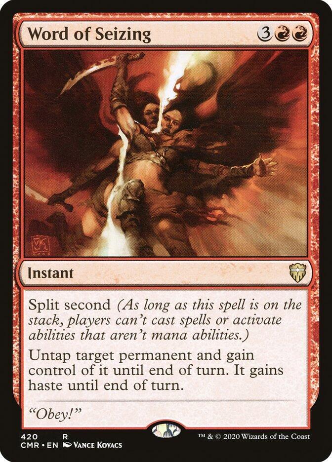 Word of Seizing 420 Commander Legends MTG R NM