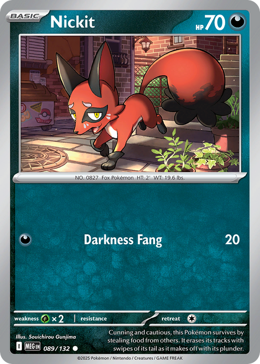 Nickit 089/132 Mega Evolution Pokemon C NM