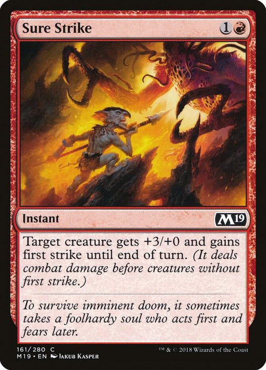 Sure Strike 161 Core Set 2019 MTG C NM