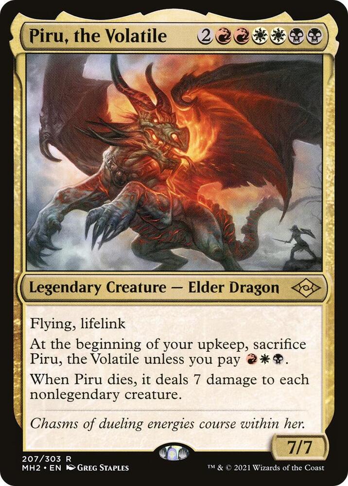 Piru, the Volatile 207 Modern Horizons 2 MTG R NM