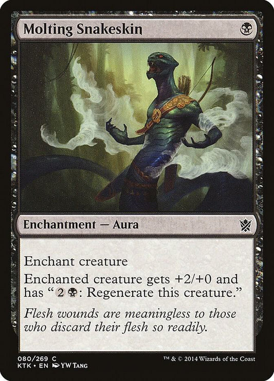 Molting Snakeskin 80 Khans of Tarkir MTG C LP