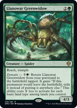 Llanowar Greenwidow 169 Dominaria United MTG R NM