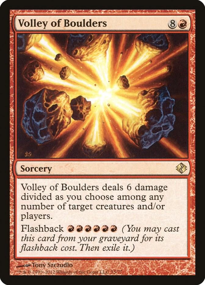 Volley of Boulders 73 Duel Decks: Venser vs. Koth MTG R NM