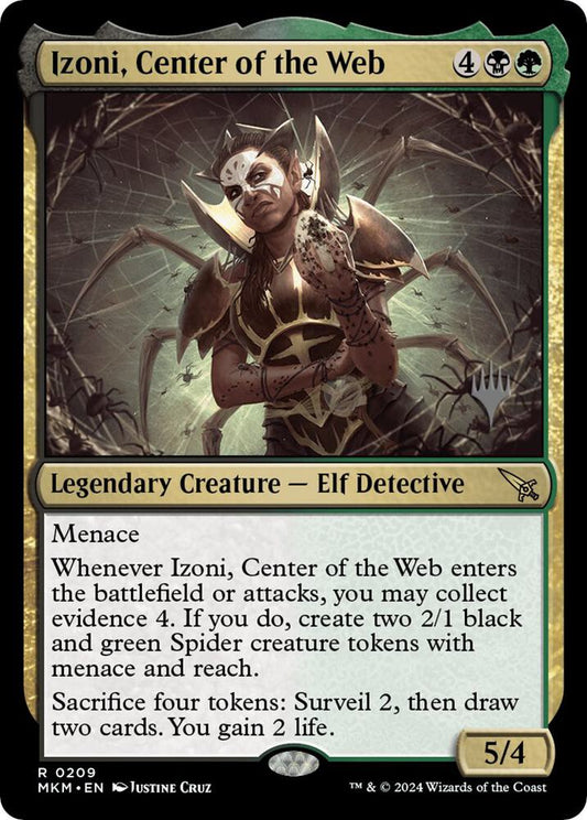 Izoni, Center of the Web 209 Promo Pack: Murders at Karlov Manor MTG R NM