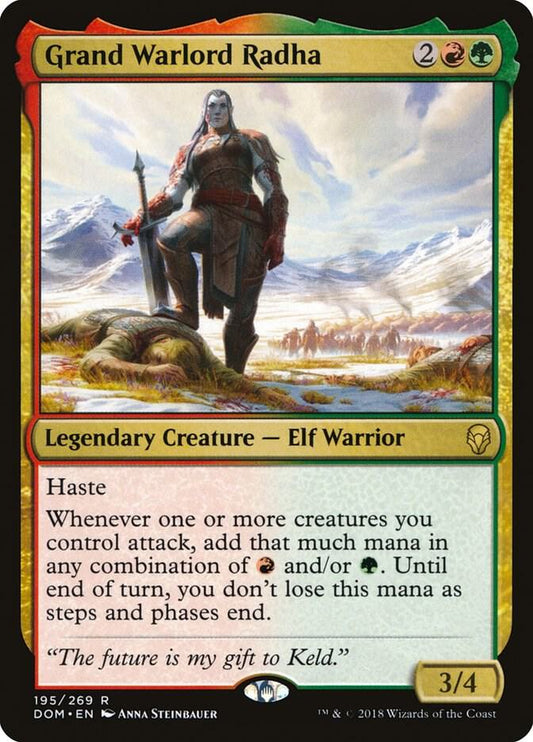 Grand Warlord Radha 195 Dominaria MTG R NM