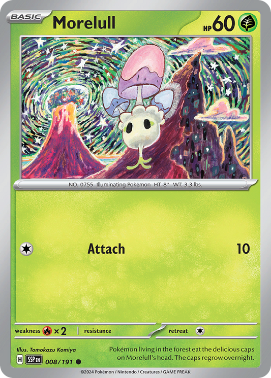Morelull 008/191 Surging Sparks Pokemon C NM