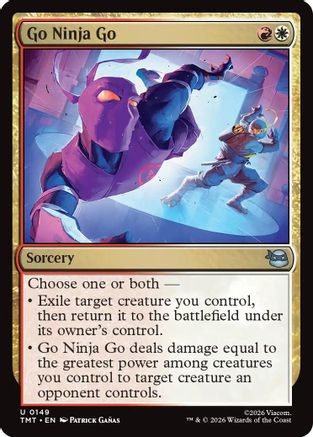 Go Ninja Go 0149 Teenage Mutant Ninja Turtles MTG UC NM
