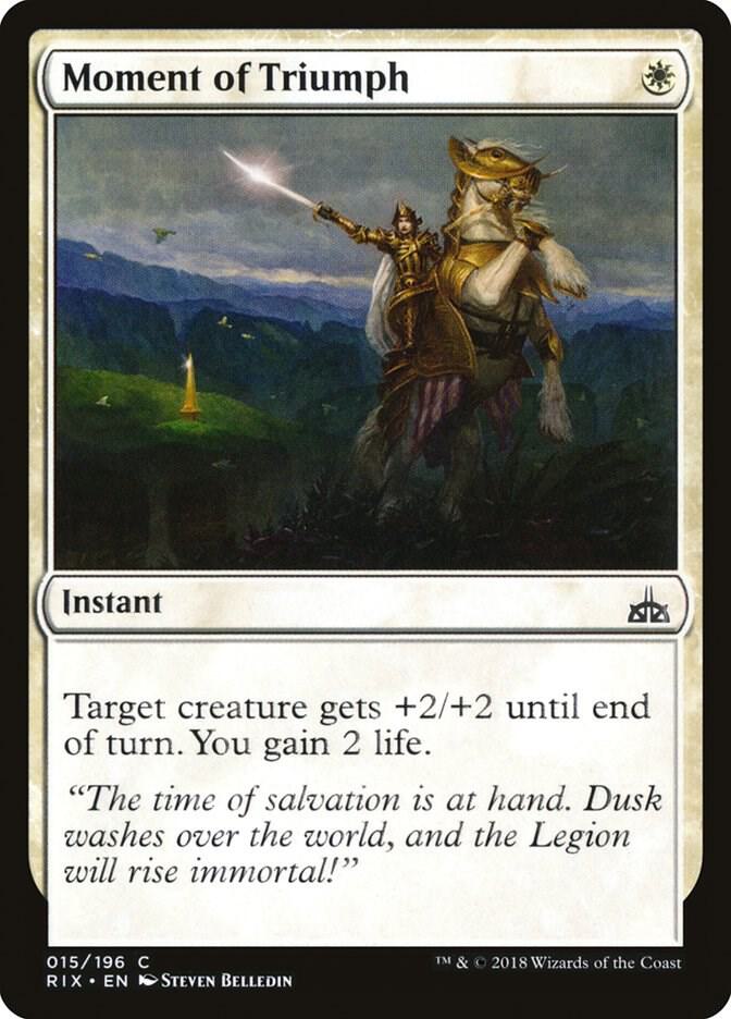 Moment of Triumph 15 Rivals of Ixalan MTG C NM