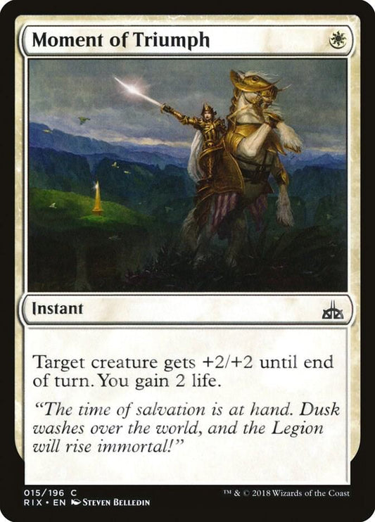 Moment of Triumph 15 Rivals of Ixalan MTG C NM