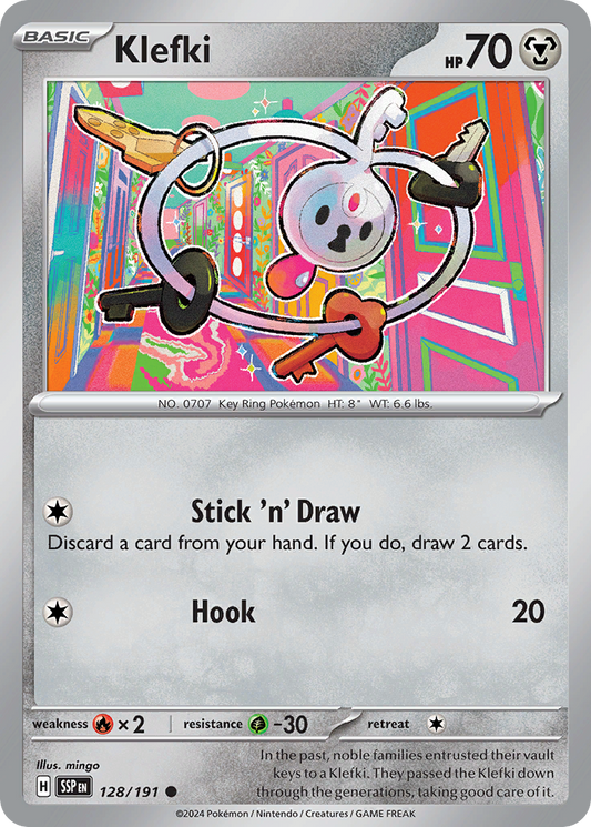 Klefki 128/191 Surging Sparks Pokemon C NM