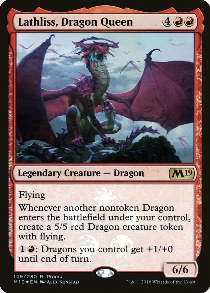 Lathliss, Dragon Queen 149 Media Promos MTG P Foil NM